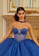 Mori Lee 89479 Illusion Bodice Back Bow Sweet 16 Gown