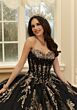 Mori Lee 89481 Sweetheart Neck Draped Sleeve Sweet 16 Gown