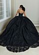 Mori Lee 89482 Petal Train V-Neck Sweet 16 Gown