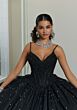 Mori Lee 89482 Petal Train V-Neck Sweet 16 Gown