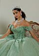 Mori Lee 89483 Applique Bodice Asymmetric Skirt Quince Dress