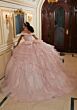 Mori Lee 89485 Off-The-Shoulder Pannier Skirt Quince Dress