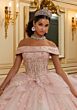 Mori Lee 89485 Off-The-Shoulder Pannier Skirt Quince Dress