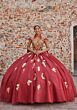Mori Lee 89533 Removable Back Bow Cap Sleeve Quince Dress