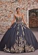 Mori Lee 89533 Removable Back Bow Cap Sleeve Quince Dress