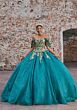 Mori Lee 89535 Off-The-Shoulder Back Bow Quince Dress