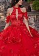 Mori Lee 89538 Halter Topper Corset Bodice Quince Gown