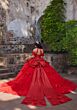 Mori Lee 89538 Halter Topper Corset Bodice Quince Gown