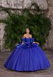 Mori Lee 89540 Ruffled Peplum Basque Waist Quince Gown