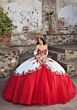 Mori Lee 89544 Lace-Up Back Basque Waist Quinceanera Dress