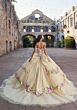 Mori Lee 89545 Tiered Skirt Applique Strap Quinceanera Dress