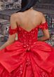 Mori Lee 89546 Off The Shoulder Back Bow Quinceanera Dress