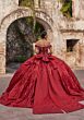 Mori Lee 89547 Back Bow Portrait Neck Quinceanera Dress