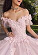 Mori Lee 89549 Off The Shoulder Lace-Up Back Quinceanera Gown