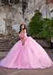 Mori Lee 89551 Detachable Draped Sleeve Corset Top Quinceanera Gown