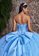 Mori Lee 89551 Detachable Draped Sleeve Corset Top Quinceanera Gown