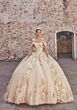 Mori Lee 89552 Basque Waist Cold-Shoulder Quinceanera Gown