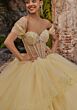 Mori Lee 89554 Tiered Skirt Back Bow Sweet 16 Dress