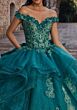 Mori Lee 89556 Ruffle Skirt Quince Anos Gown