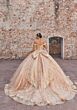 Mori Lee 89557 Illusion Corset Bodice Back Bow Sweet 16 Dress