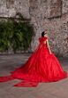 Mori Lee 89562 Notched Neck Corset Bodice Sweet 16 Gown