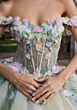 Mori Lee 89566 Sheer Corset Vestido Quincea Anos