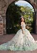 Mori Lee 89566 Sheer Corset Vestido Quincea Anos