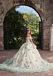 Mori Lee 89566 Sheer Corset Vestido Quincea Anos