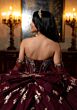 Mori Lee 4080040 Catalina Faux Leather Top Tiered Skirt Quince Dress