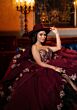 Mori Lee 4080040 Catalina Faux Leather Top Tiered Skirt Quince Dress
