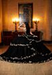 Mori Lee 4080040 Catalina Faux Leather Top Tiered Skirt Quince Dress
