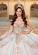 Mori Lee 4080041 Celeste Sweetheart Neck Tulle Back Bow Quince Dress