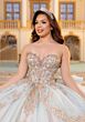 Mori Lee 4080041 Celeste Sweetheart Neck Tulle Back Bow Quince Dress