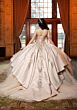 Mori Lee 4080042 Celina Sweetheart Neck Creamgold Quince Dress