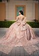 Mori Lee 4080043 Clara Sheer Side Beaded Bodice Tulle Quince Gown