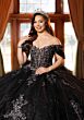 Mori Lee 4080045 Claudia Sheer Corset Bodice Blue Silver Quince Gown