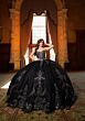 Mori Lee 4080045 Claudia Sheer Corset Bodice Blue Silver Quince Gown