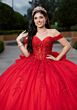 Mori Lee 4080046 Celia Basque Waist Glitter Tulle Quinceanera Dress