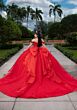 Mori Lee 4080046 Celia Basque Waist Glitter Tulle Quinceanera Dress