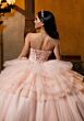 Mori Lee 4080050 Coralia Corset Bodice Beaded Tulle XV AÒos Dress