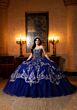 Mori Lee 4080051 Cassia Beaded Satin Top Back Bow Quinceanera Gown