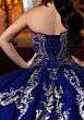 Mori Lee 4080051 Cassia Beaded Satin Top Back Bow Quinceanera Gown