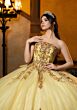 Mori Lee 4080052 Cleo Puff Sleeve Glitter Tulle Sweet 16 Dress