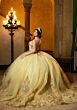 Mori Lee 4080052 Cleo Puff Sleeve Glitter Tulle Sweet 16 Dress