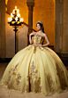 Mori Lee 4080052 Cleo Puff Sleeve Glitter Tulle Sweet 16 Dress