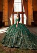 Mori Lee 4080053 Cynthia Tulle Draped Sleeve Back Bow Sweet 16 Dress