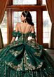 Mori Lee 4080053 Cynthia Tulle Draped Sleeve Back Bow Sweet 16 Dress
