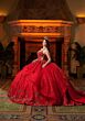 Mori Lee 4080054 Chantal Red Illusion Corset Bodice Sweet 16 Dress