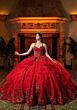 Mori Lee 4080054 Chantal Red Illusion Corset Bodice Sweet 16 Dress