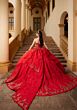 Mori Lee 4080054 Chantal Red Illusion Corset Bodice Sweet 16 Dress